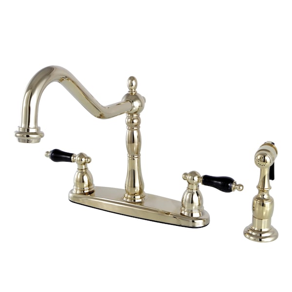 Duchess Centerset Kitchen Faucet, Polished Brass
